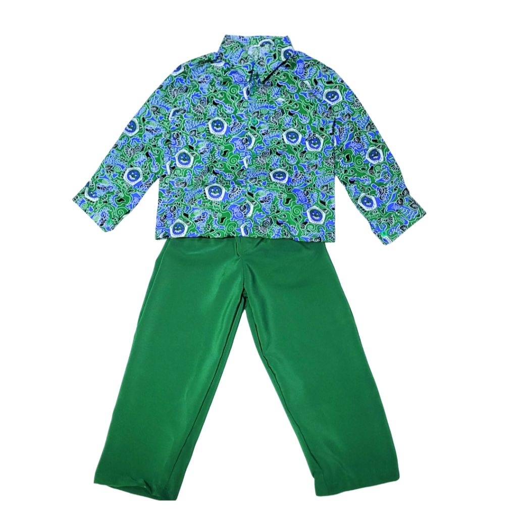 SETELAN SERAGAM BATIK RA/TK/PAUD NASIONAL  (Baju+Celana)
