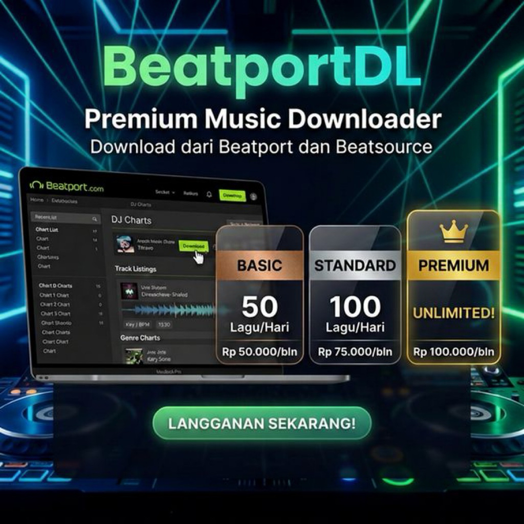 Panen Lagu Beatport Download FLAC/WAV/MP3 Murah - Website Otomatis