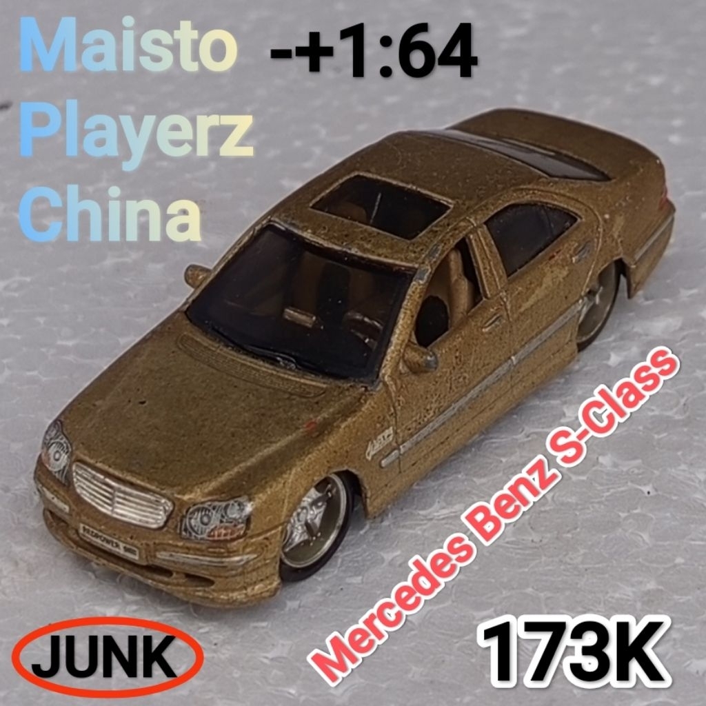 Diecast Maisto Playerz 64 Mercedes Benz S Class Loose Junk