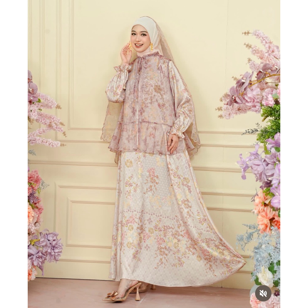 Siap Kirim Ansaira Anamika Sanahara Signature Dress Fuzz Pristine Serenity M L XL XXL by Kienkaid Ki