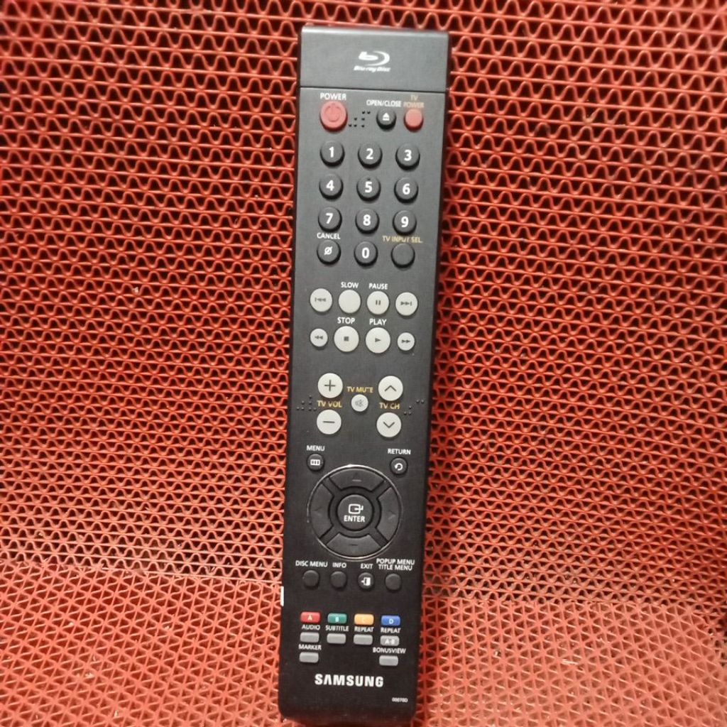 REMOT BLU-RAY DISC PLAYER SAMSUNG 00070D,DISC MENU, AUDIO,OPEN CLOSE 108% ORIGINAL