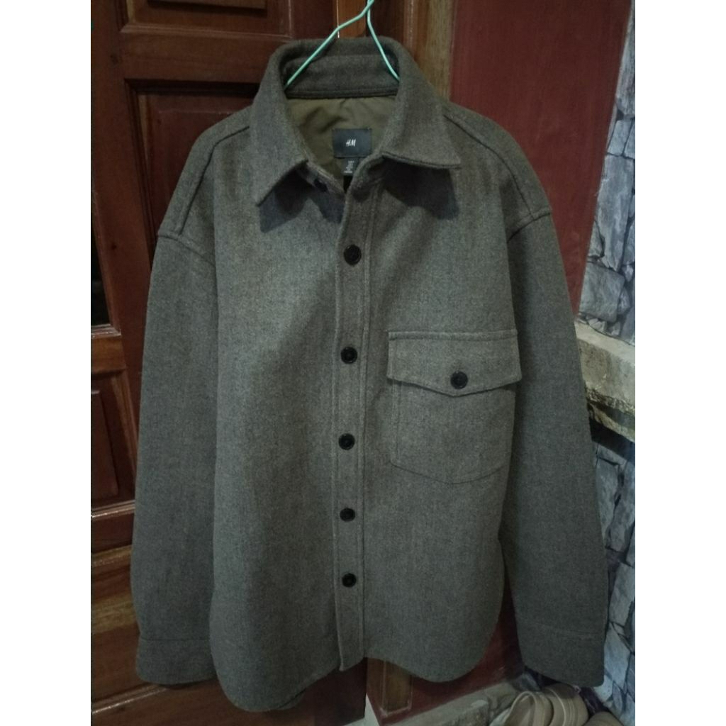 hnm wool overshirt