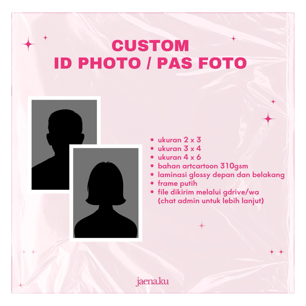 JASA CETAK FOTO ID PHOTO 3x4 4x6 JAENAKU