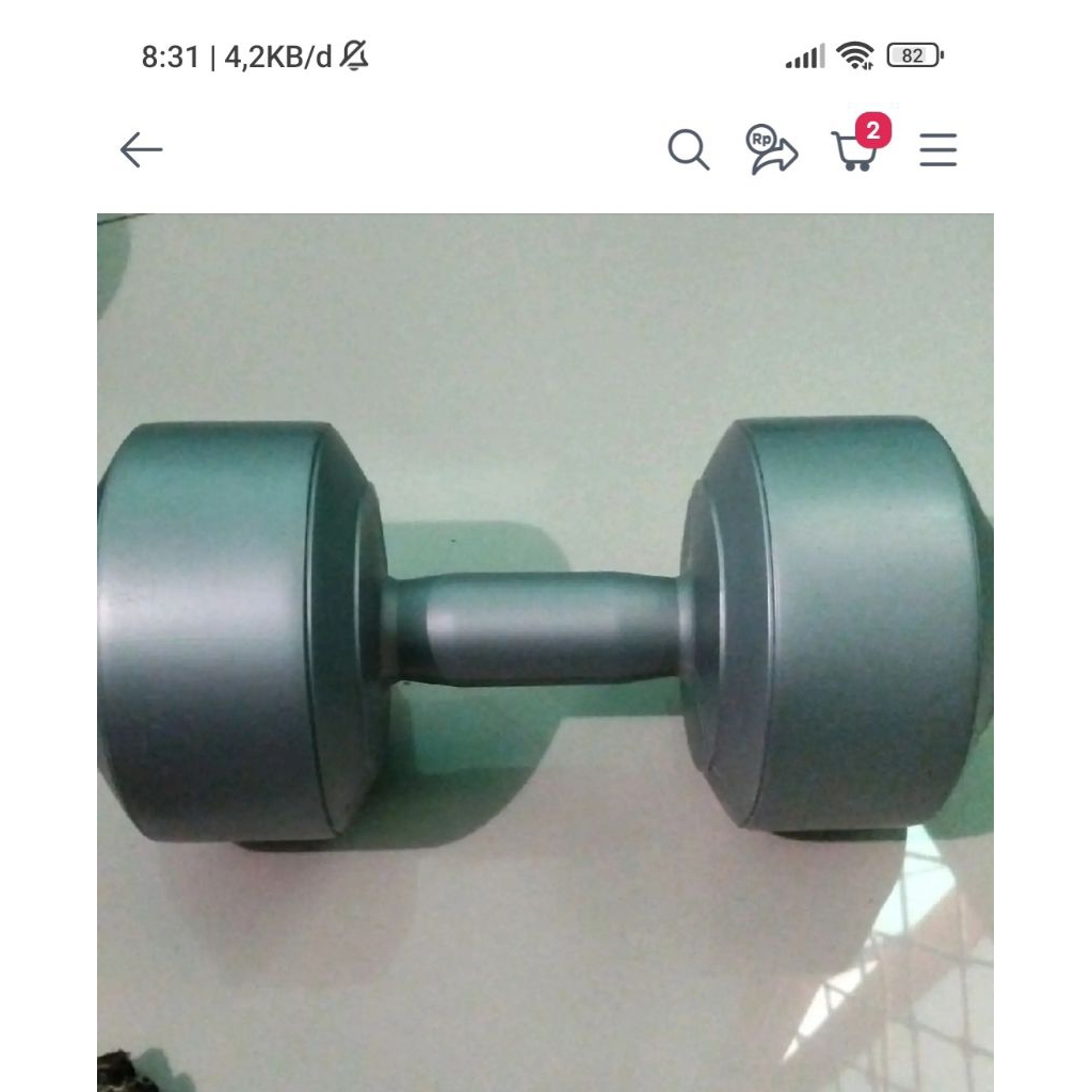 barbel angkat besi 7kg. dumbell. penguat otot
