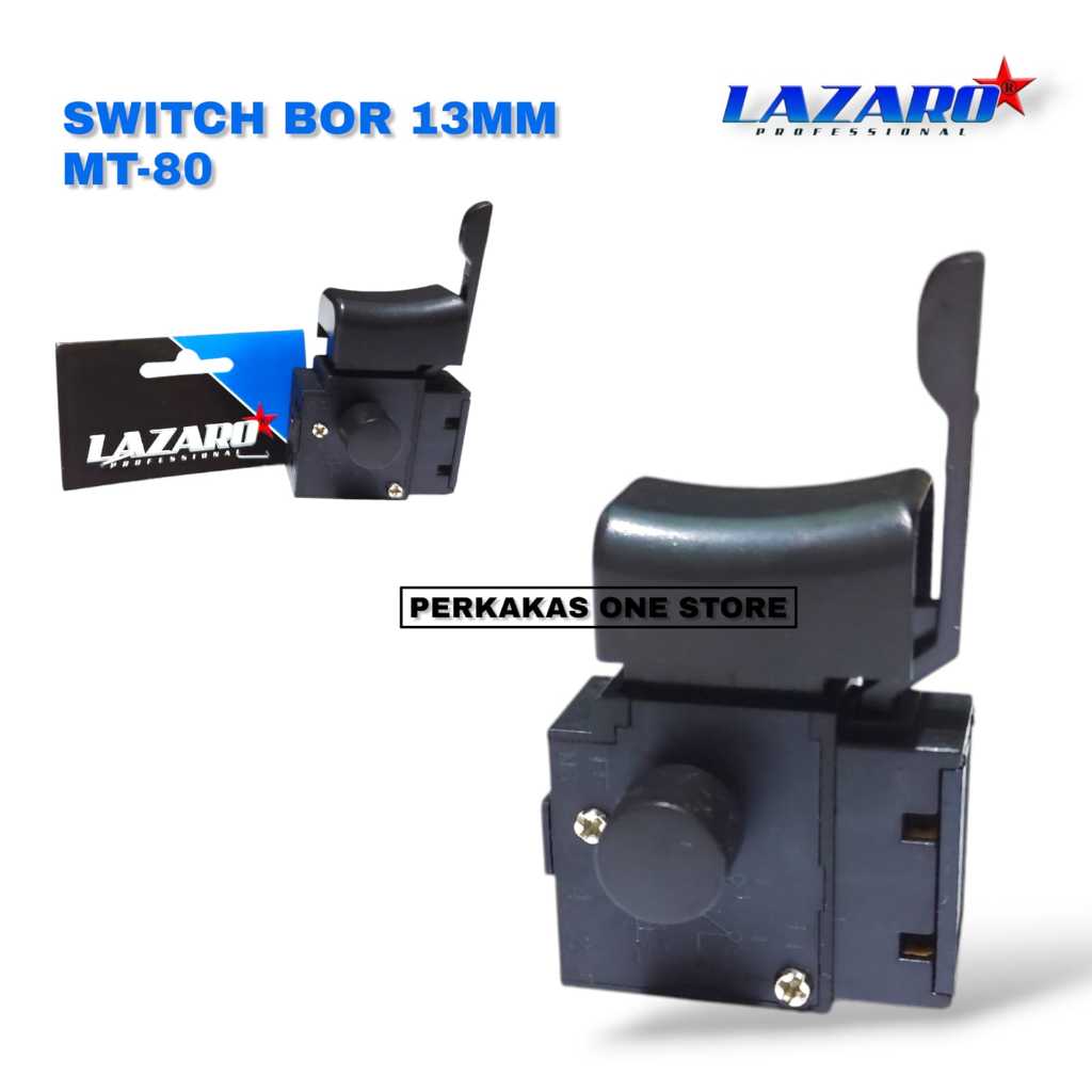 NEW!!! LAZARO SWITCH MAKTEC MT80 SAKLAR ON OFF MESIN BOR TANGAN 13MM BOLAK BALIK MT80