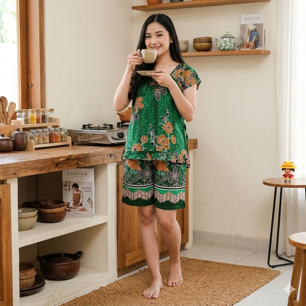 Baju Tidur HP Merek Gajah Putih / Yohana LD 108cm-110cm Baju Tidur HP Gajah Putih Rayon Stelan HP Ga