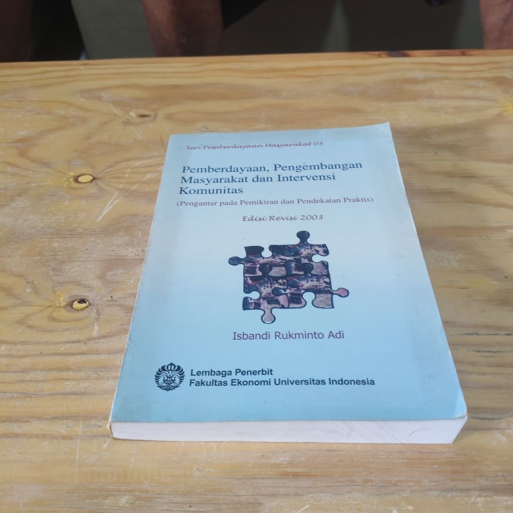 Buku Pemberdayaan Pengembangan Masyarakat dan Intervensi Komunitas Edisi Revisi 2003