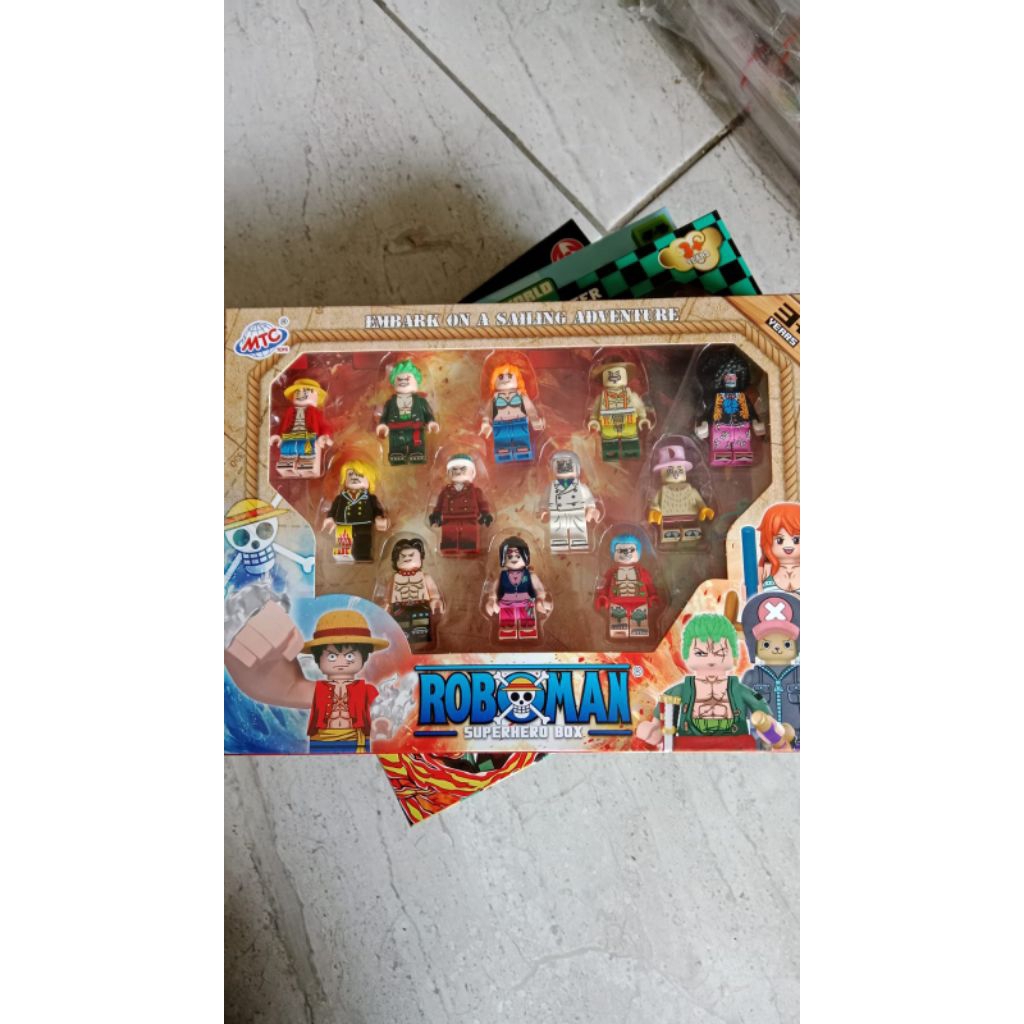 MAINAN LEGO ROBOMAN ONE PIECE SATU SET BOX