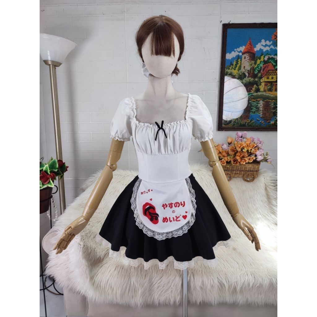 kostum maid dress maid kostum cosplay maid baju maid costume