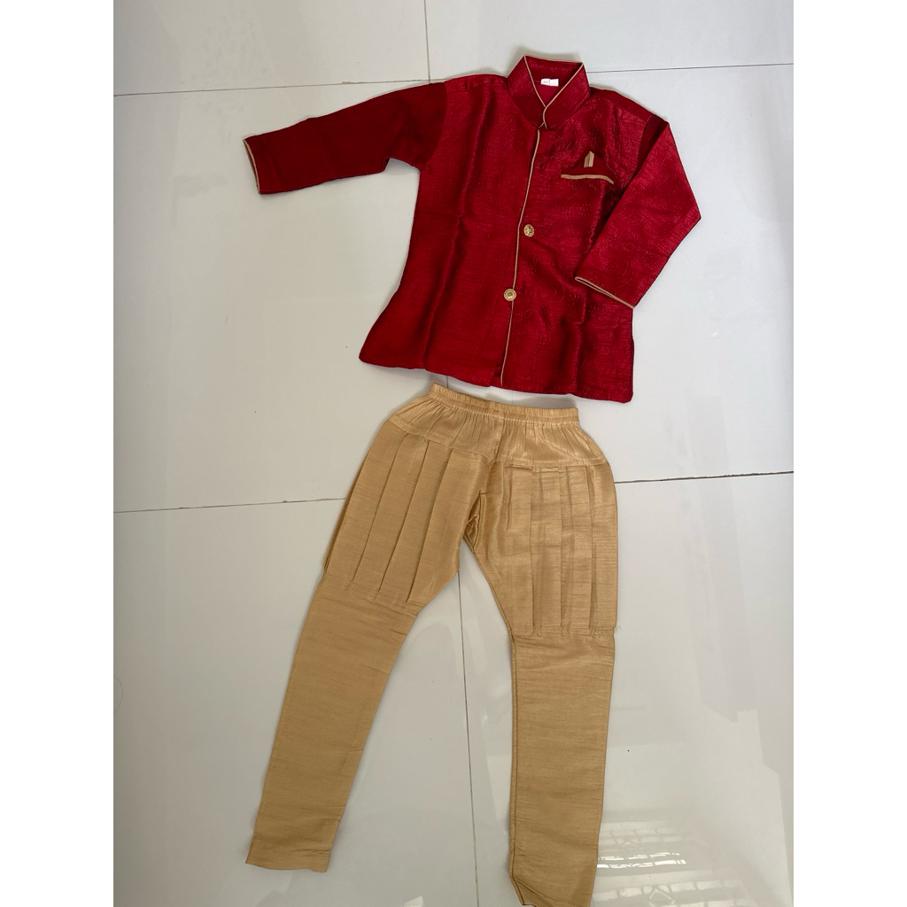 preloved baju kostum kurta India set cowo / laki murah bagus