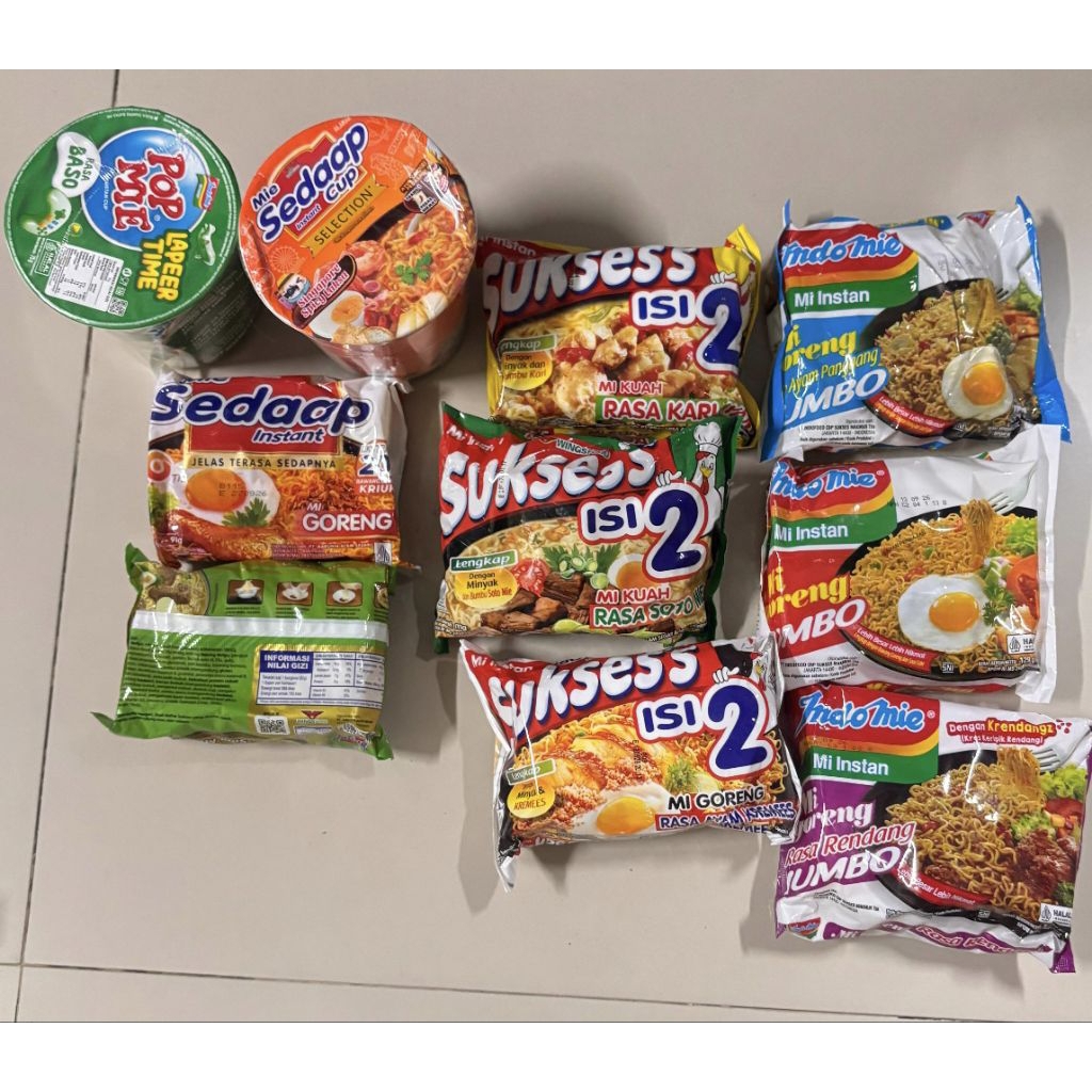 mie sedaap goreng / indomie / indomie jumbo / mie sukses