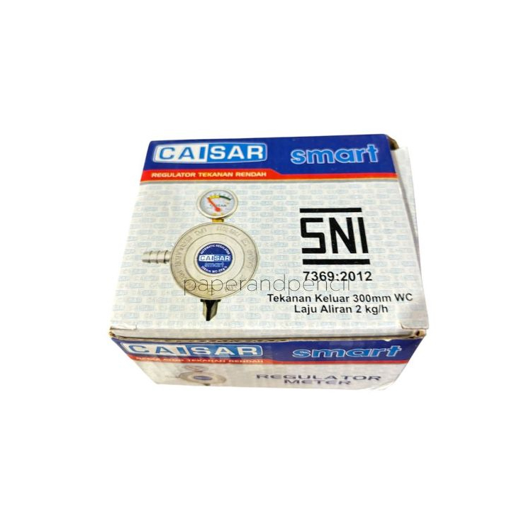 Caisar Regulator Gas LPG Meter Anti Bocor SNI / Kepala Regulator Gas LPG + Jarum / Kepala Gas