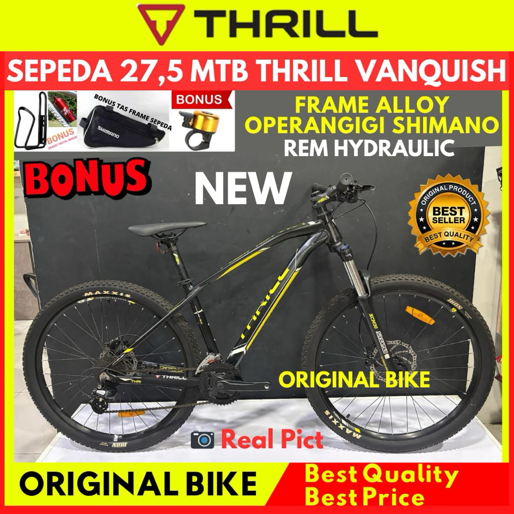 Sepeda Gunung 27,5 MTB Thrill Vanquish 3.0 Frame Alloy