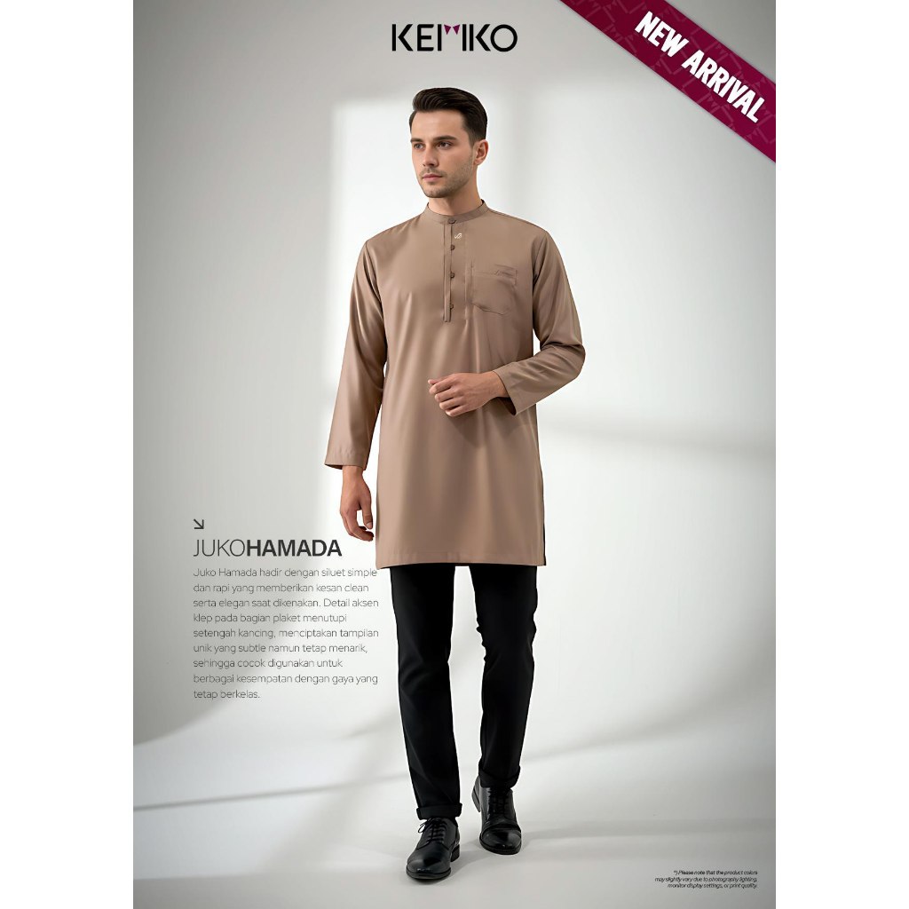 Juko Midi Hamada| Juko Hamada | Jubah Koko Dewasa | Jubah Koko | Koko dewasa | Baju Muslim Dewasa | 