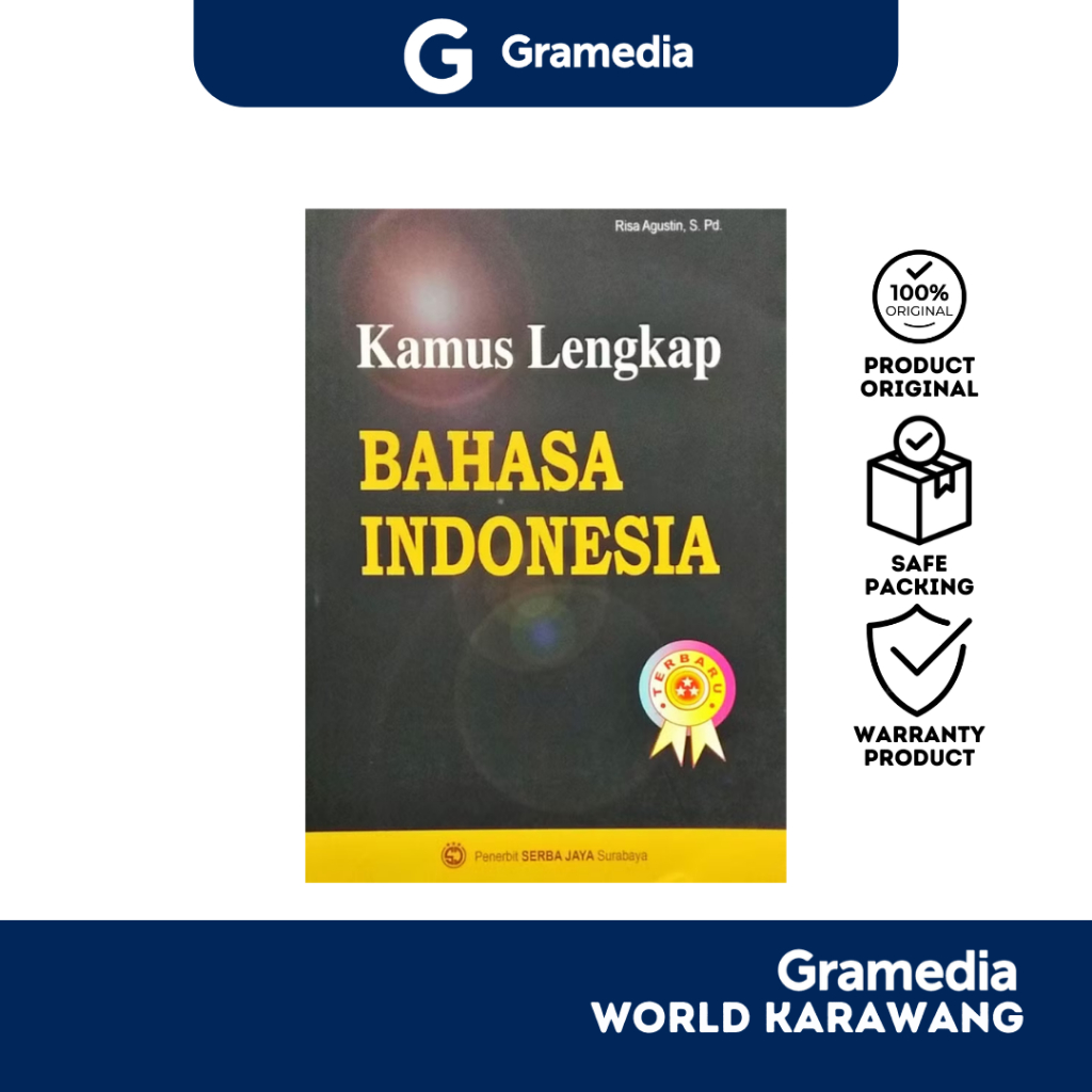 Gramedia Karawang - Buku Referensi -  Kamus Lengkap Bahasa Indonesia - Risa Agustin,S.Pd