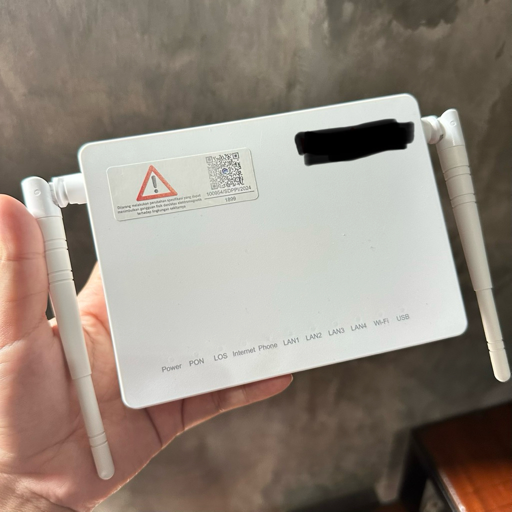 ONT ZTE ZXHN F672Y GPON TANPA ADAPTOR