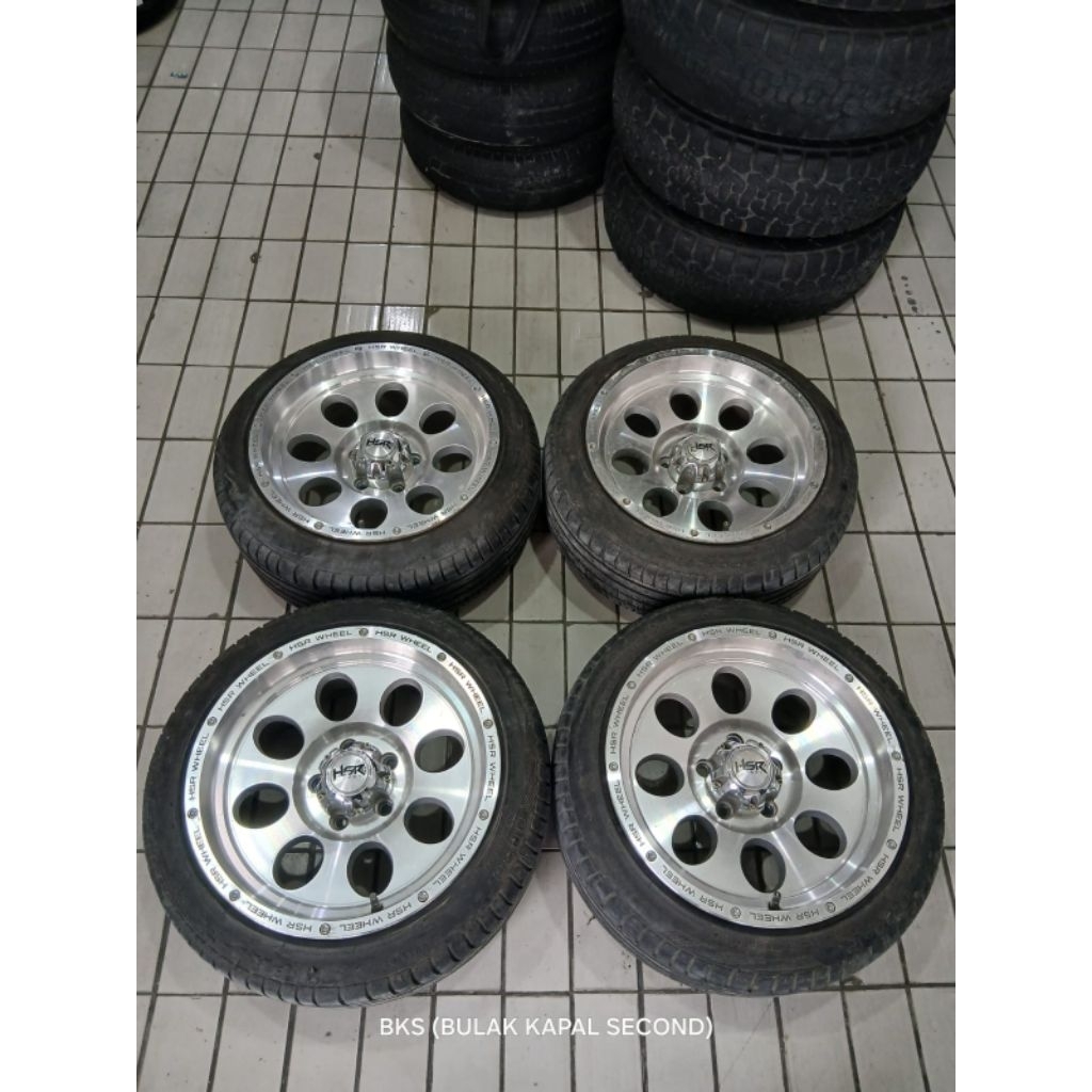 Velg Mobil Second Hsr Duffy Ring 16 Lebar 8 pcd 5x114,3 Et 0 + Ban 195 50 R16