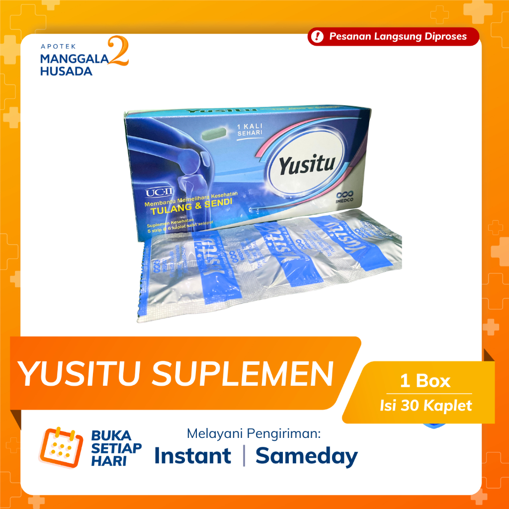 YUSITU SUPLEMEN KESEHATAN SENDI PER BOX 30 KAPLET