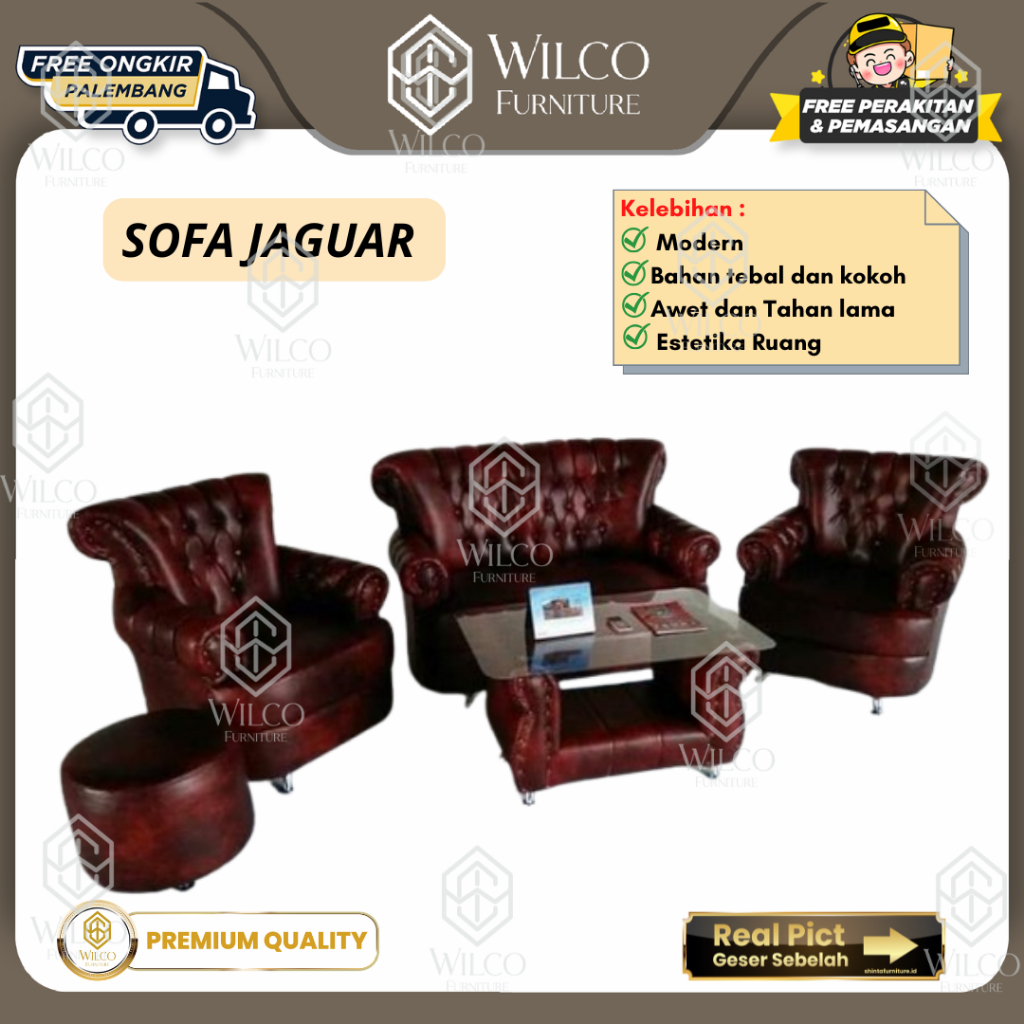 Sofa Jaguar 211 Seater + Sofa Mini | Sofa Tamu Dudukan 211 Modern