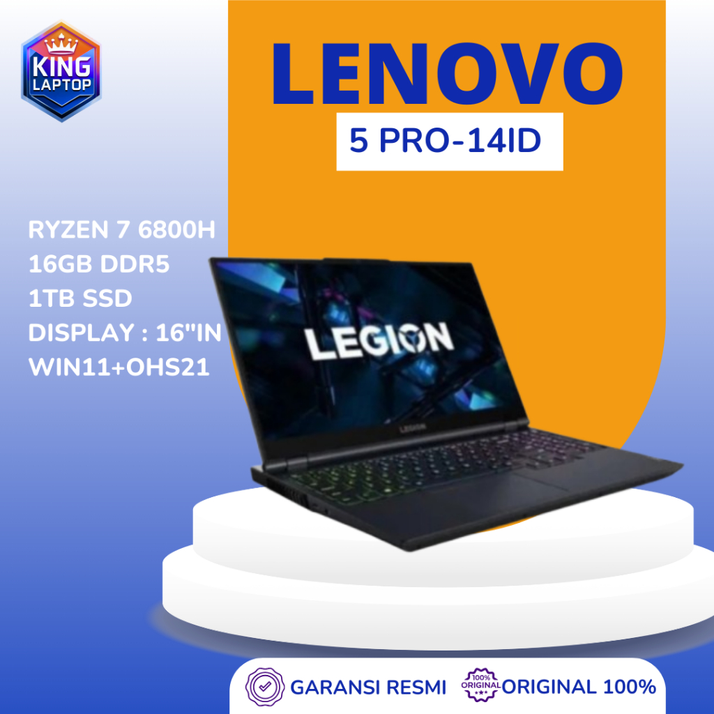 Lenovo Legion 5 Pro-14ID R7-6800H 16GB 1TB SSD RTX3070TI