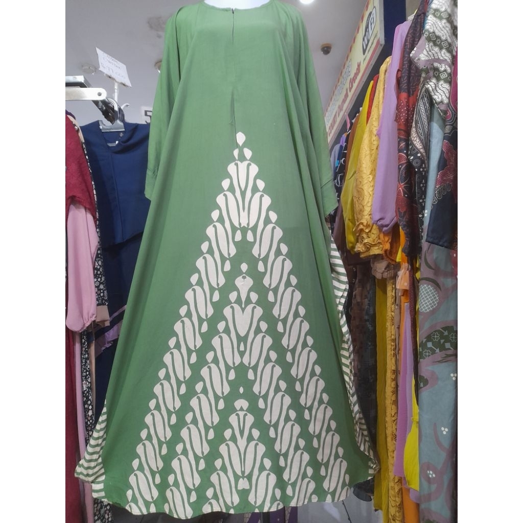 Gamis kaftan busui bahan rayon premium ld 160 pb 1Gamis kaftan busui bahan rayon premium ld 160 pb 1