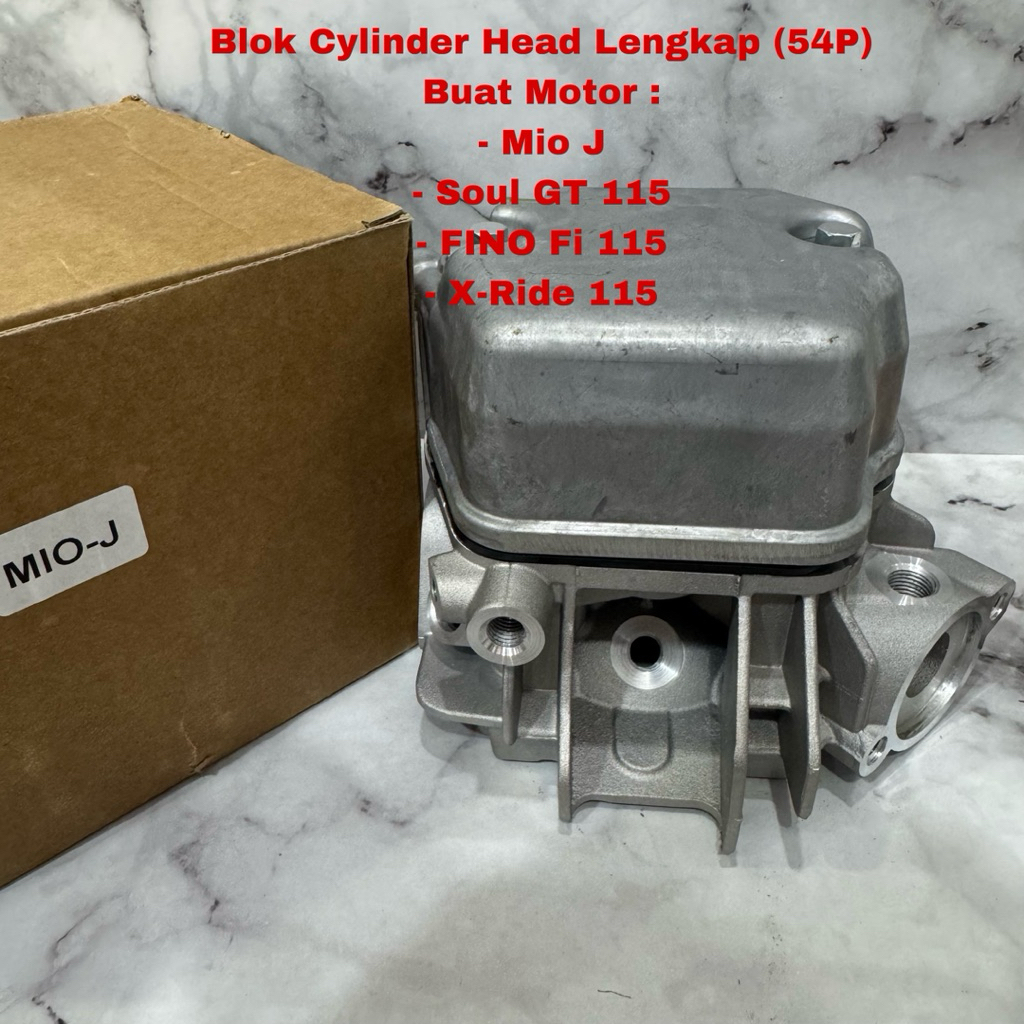 Blok Head Cylinder Head(54P) Buat Motor Mio J Mio Gt Soul X-Ride 115 Fino Fi 115 Soul GT 115