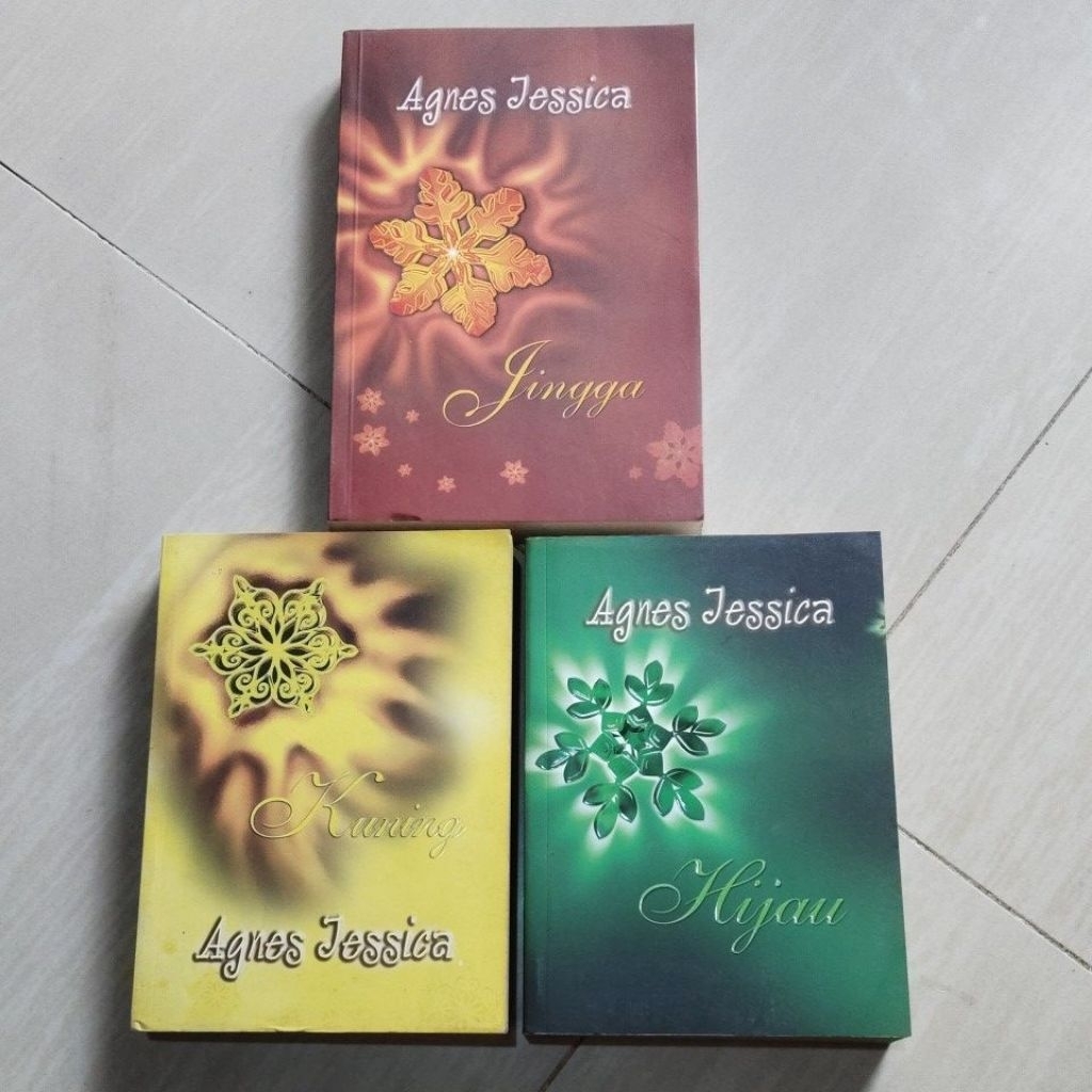 3 NOVEL ORI NOVEL AGNES JESSICA ( KUNING..HIJAU..JINGGA ) PENERBIT PUSTAKA HERMON