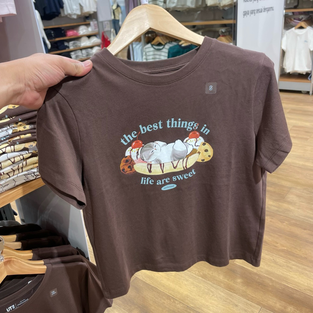 Tshirt Uniqlo Woman MOFUSAND 36 brown