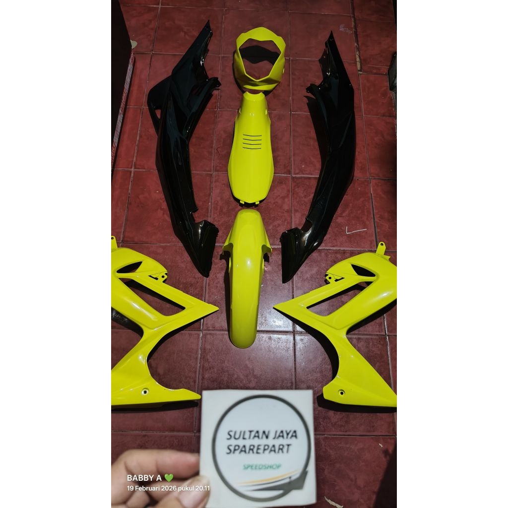 FULL BODY SET SUZUKI FU 150 KUNING AURA YELLOW ORIGINAL SGP THAILAND