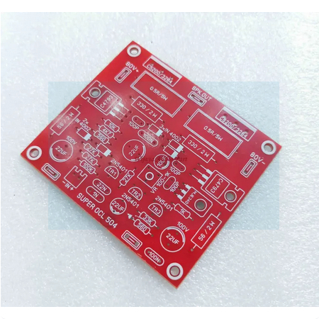 1 BUAH PAPAN PCB SOCL 504 - PCB SOCL 504 Merah