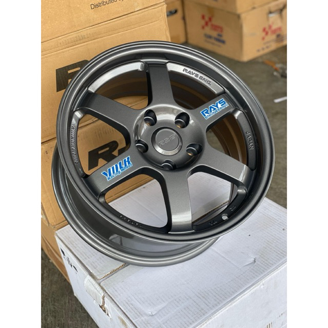 TE37 ring 16 pcd 5x114 wrna gunmatte glossy