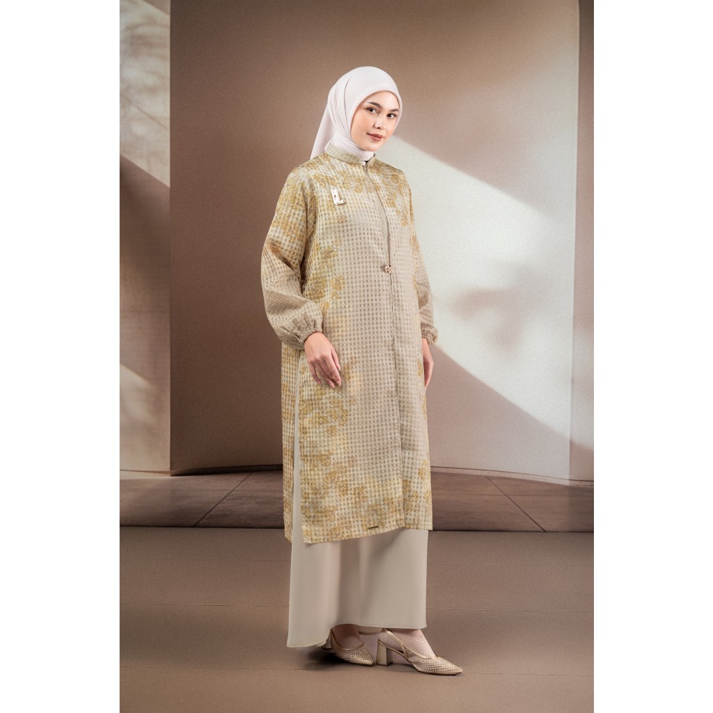 Heylocal Gaun Organza Elok | Dress Muslim Wanita