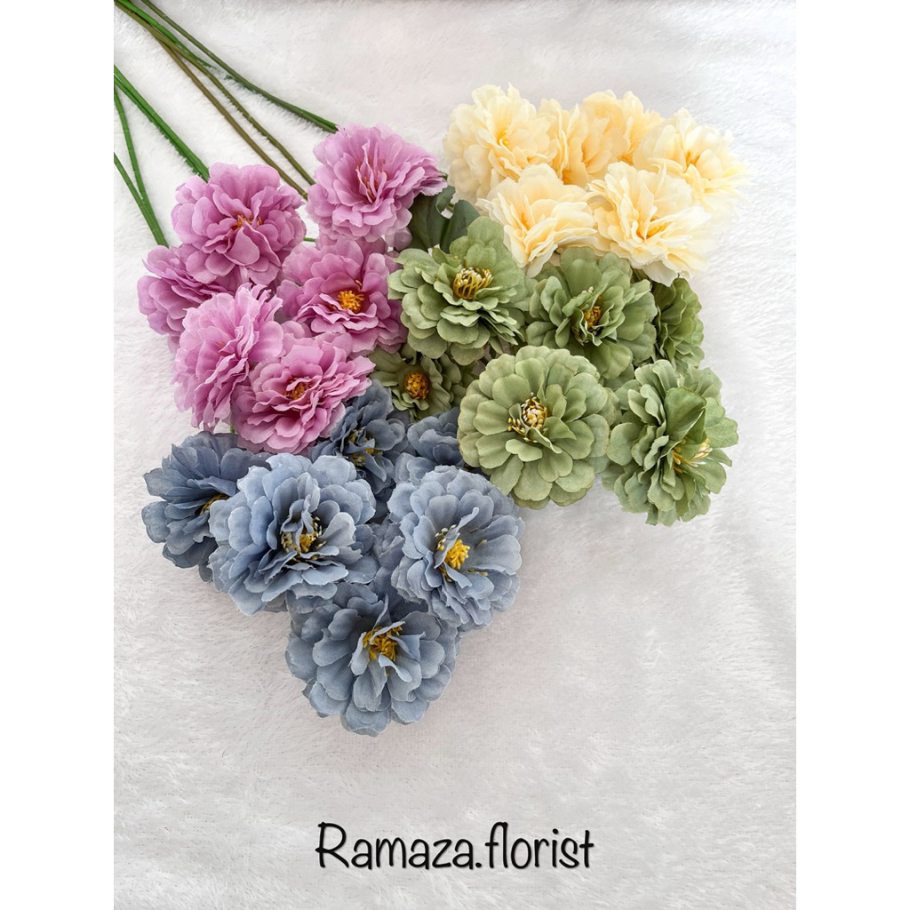 BUNGA MAWAR SHARON ARTIFICIAL 3 KUNTUM