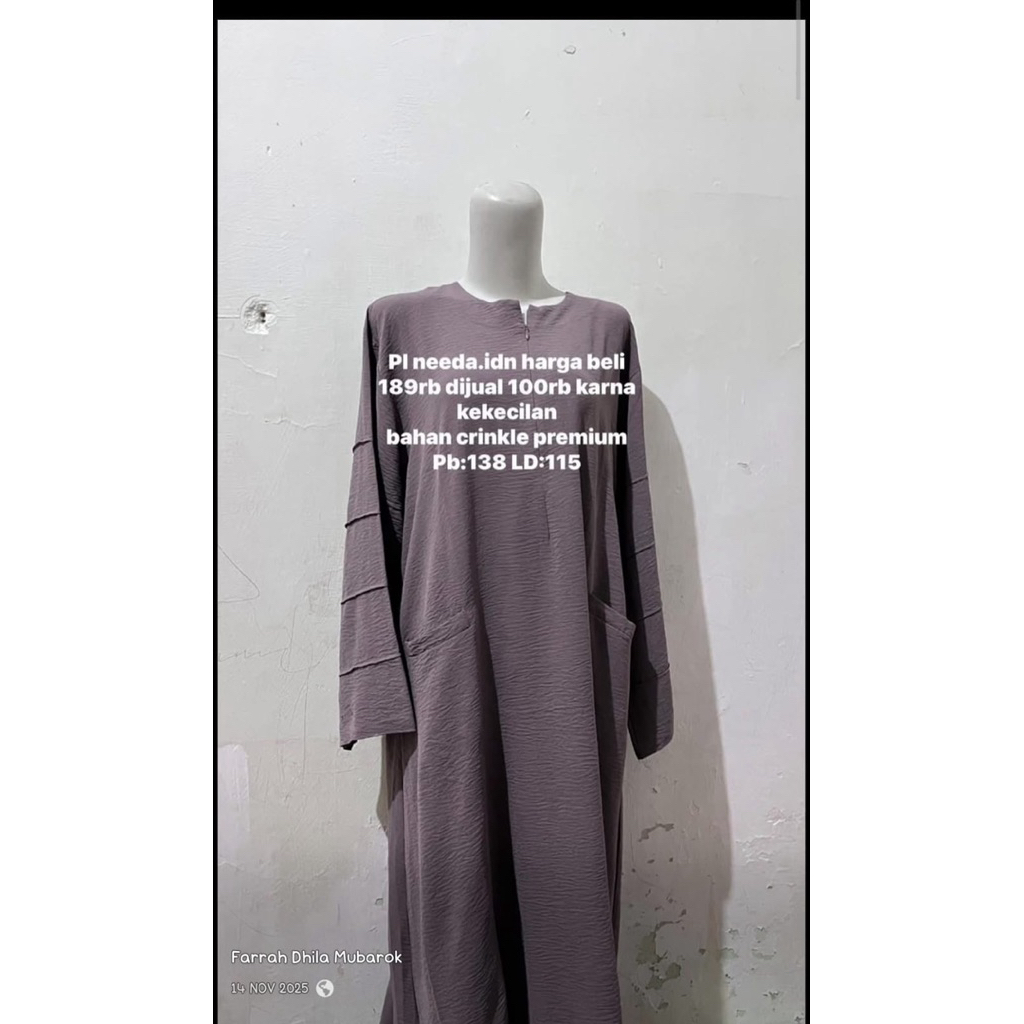 PL abaya dan cardigan