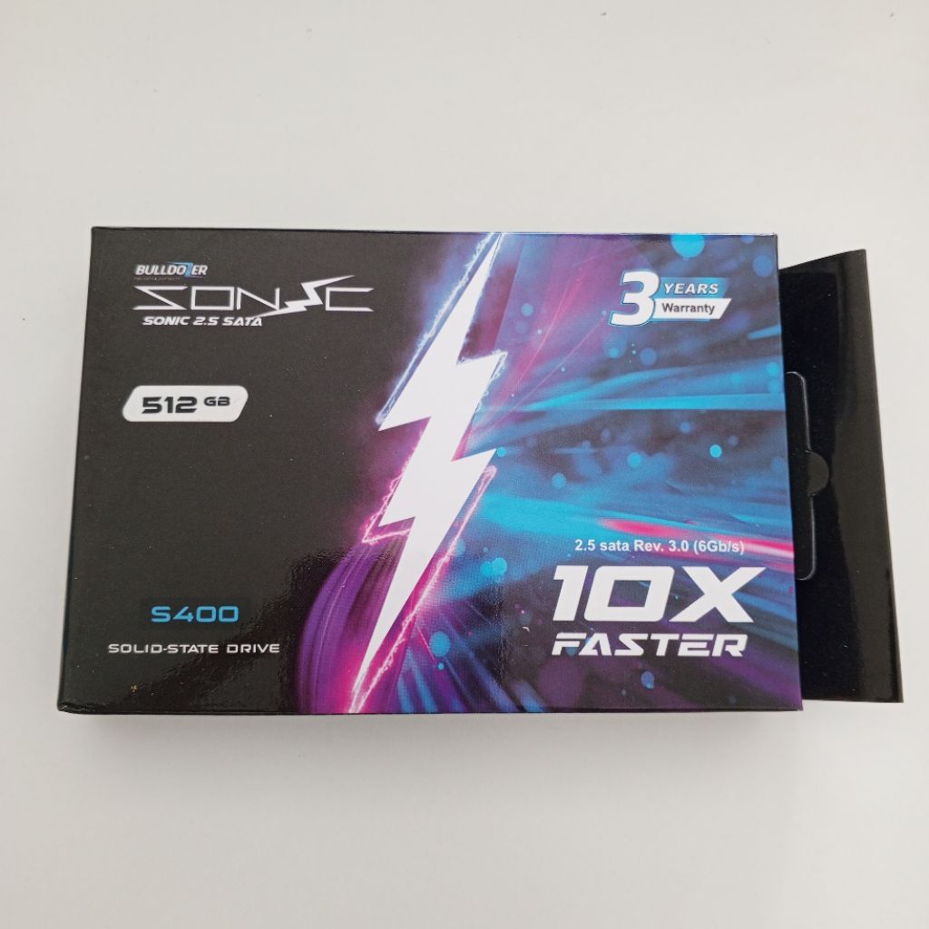 SSD Buldozer Sonic 512GB 2.5 Inch SATA III 6Gbps Internal Slim for PC/Laptop, SSD Laptop & PC Super 