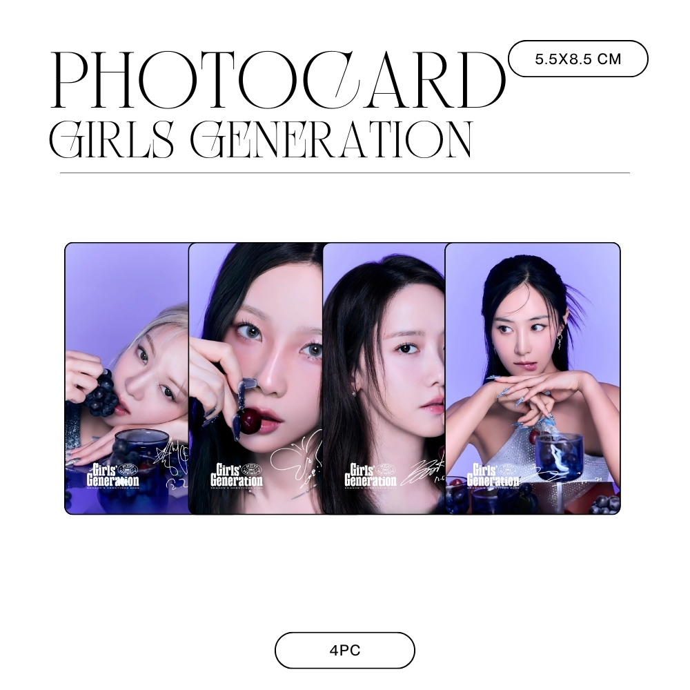 HOLOGRAM PHOTOCARD GIRLS GENERATION LETTER TO MYSELF SNSD 5 PCS KPOP CARDS UNOFFICIAL TAEYEON YOONA