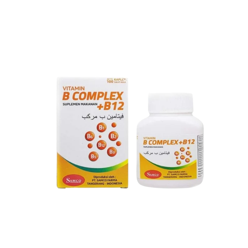 Vitamin B Kompleks+B12 Botol 100 tablet