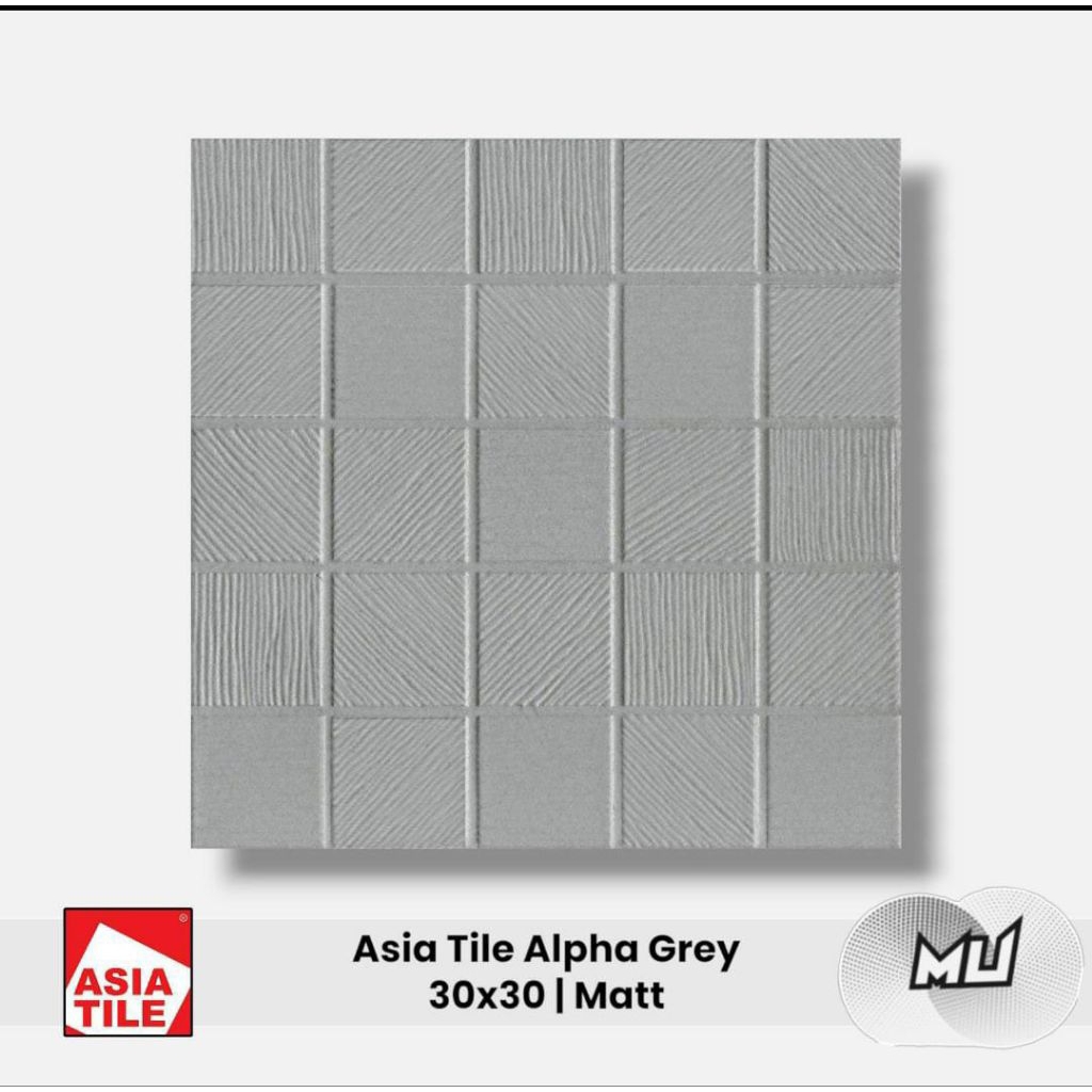 keramik lantai Asia tile 30x30 Alpha grey matt kasar