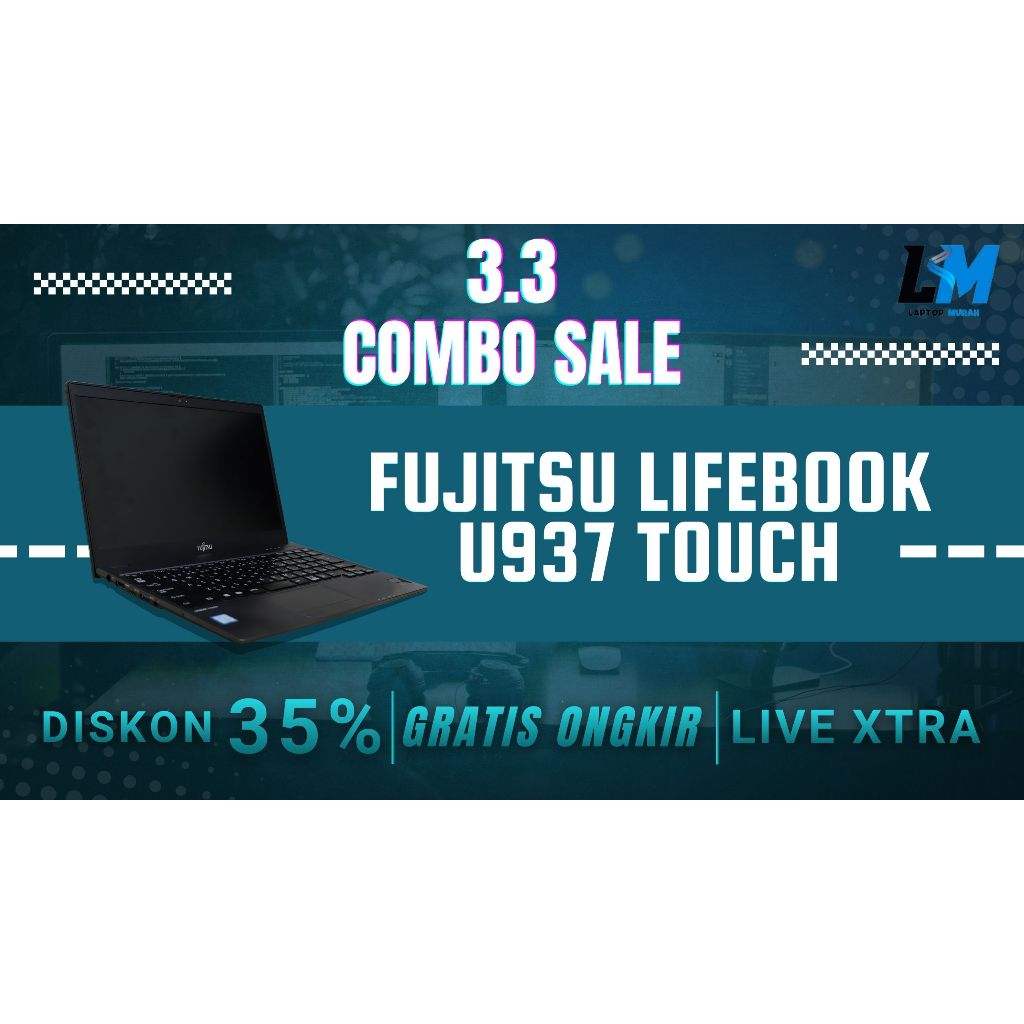 Fujitsu Lifebook U937 Touchscreen Intel Core I5 Gen 7 8 Ram 8gb Ssd 256gb Siap Pakai Murah Bergarans