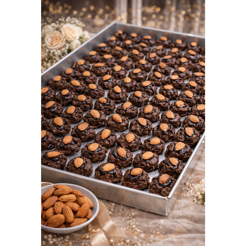 AFGHAN Cookies Crunchy Almond Cokelat Kacang Premium Butter  | Kue Kering Lebaran Spesial | Kemasan Jar 750ml & Hardtop 350gr by RaMaChef