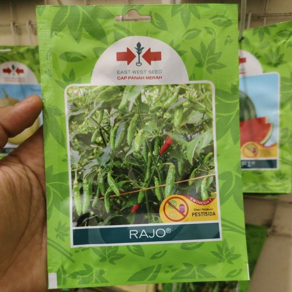 Benih Cabe Rawit Hijau Rajo 350 Butir - Cap Panah Merah