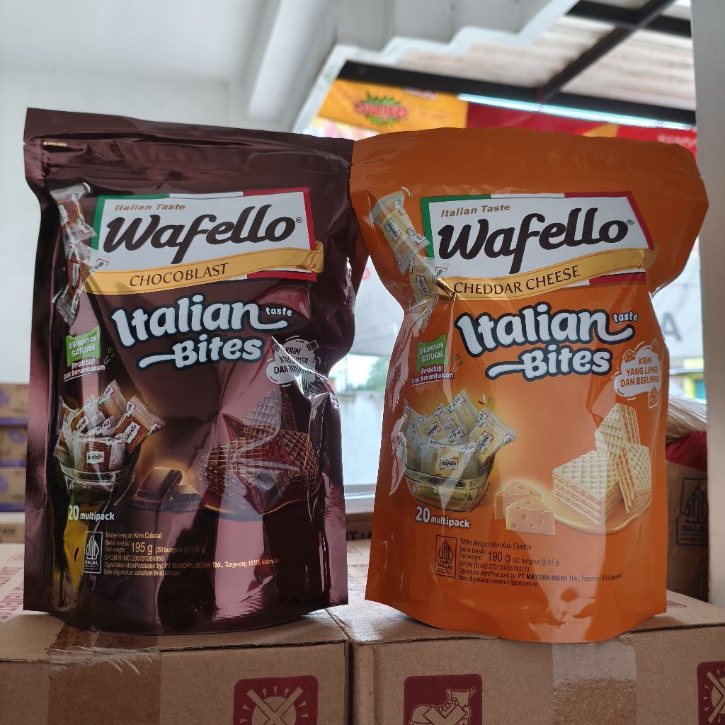 Wafello Wafer Pouch Karton isi 8