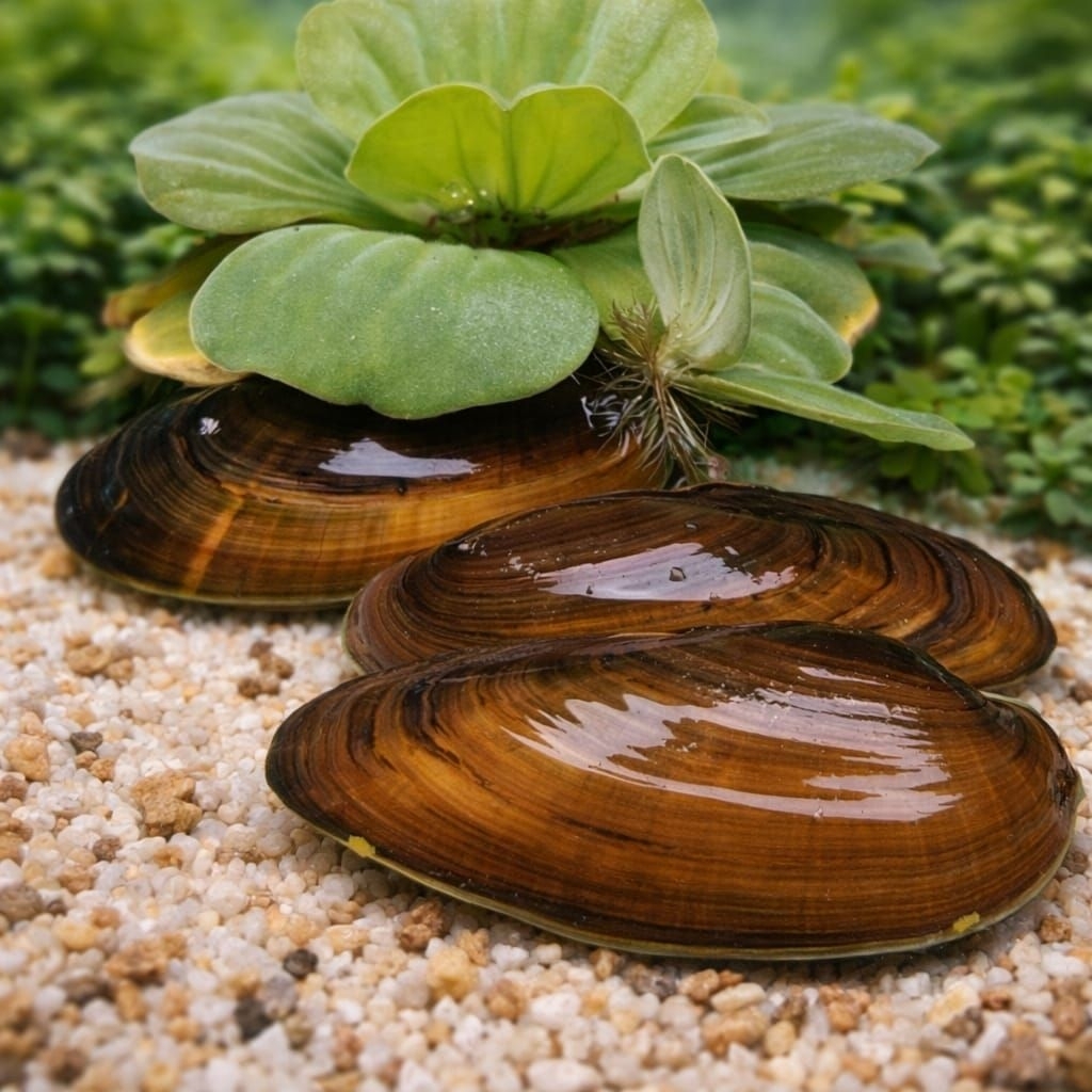 hiyasan aquarium kerang air tawar isi 10(kijing)