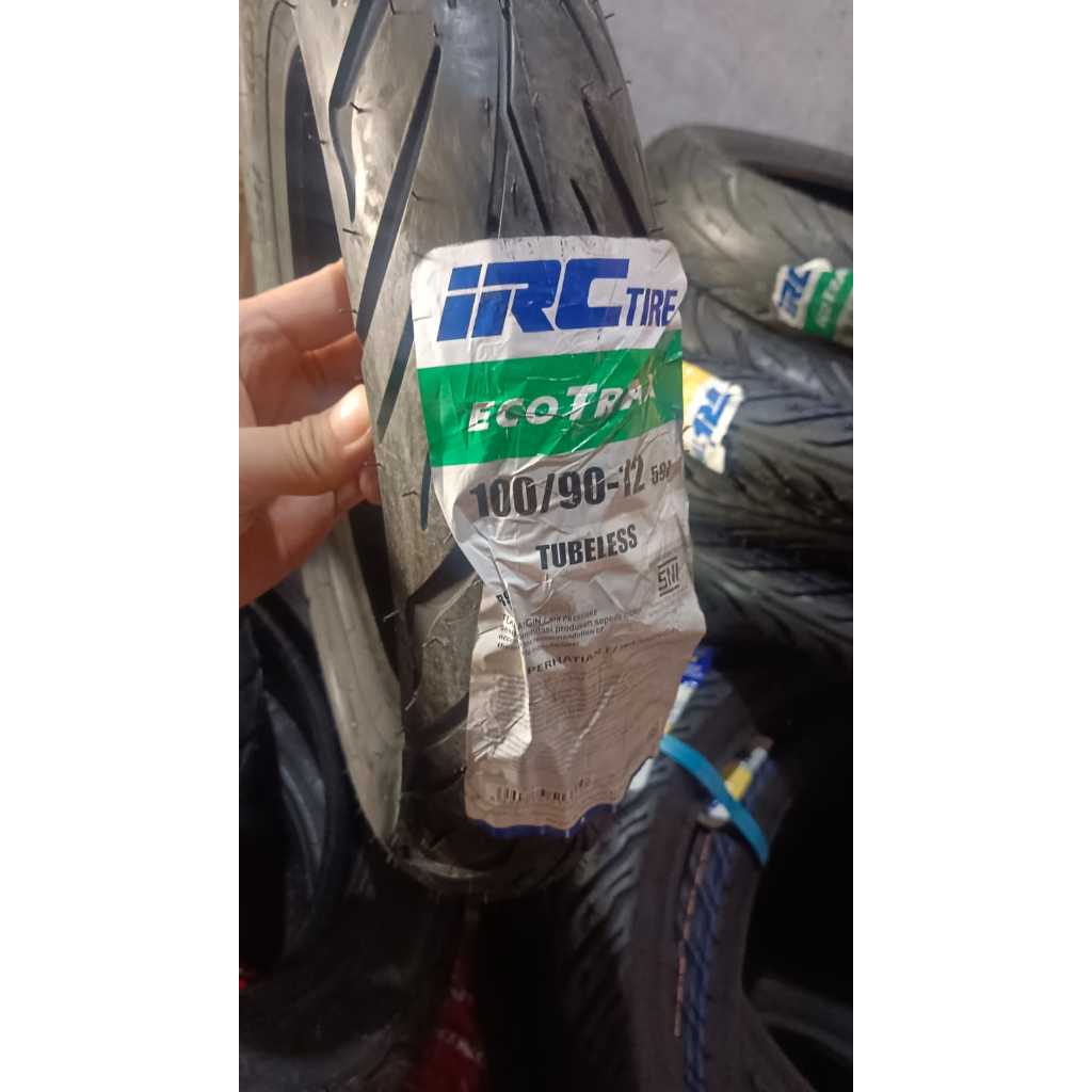 Ban Luar Motor IRC ECOTRAX Tubeless 100/90 Ring 12