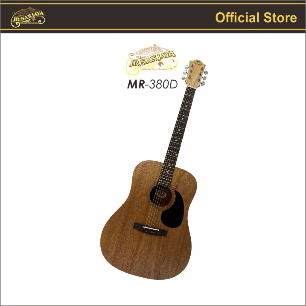 GITAR AKUSTIK UKURAN 4/4 ORIGINAL JR.SANJAYA MR-380 D