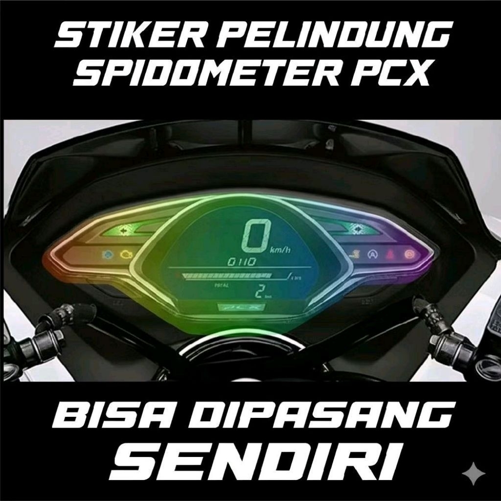[ Pelangi Transparan PCX 150 ] stiker pelindung spidometer pcx 150 antigores spidometer pcx 150
