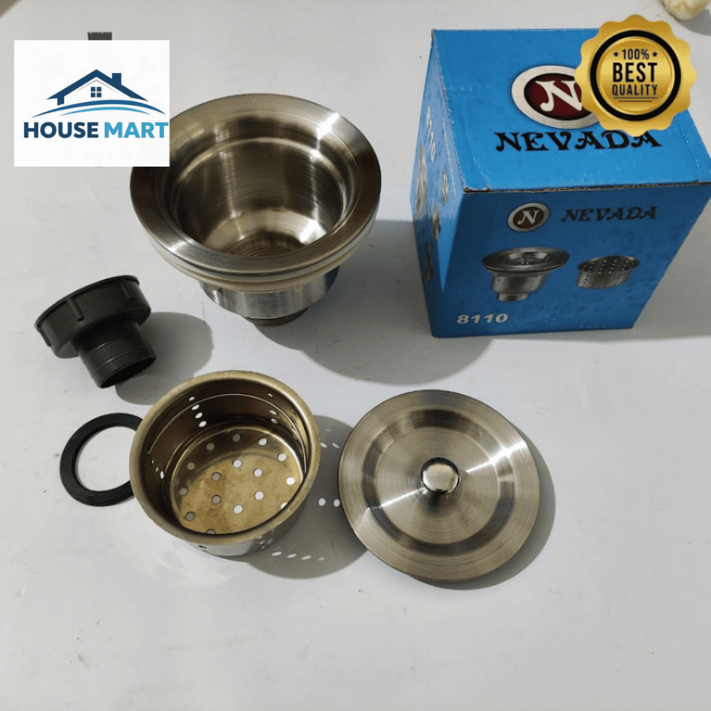 AFUR KERANJANG STAINLESS NEVADA / SARINGAN BAK CUCI PIRING STAINLESS UKURAN 1.5" INCH
