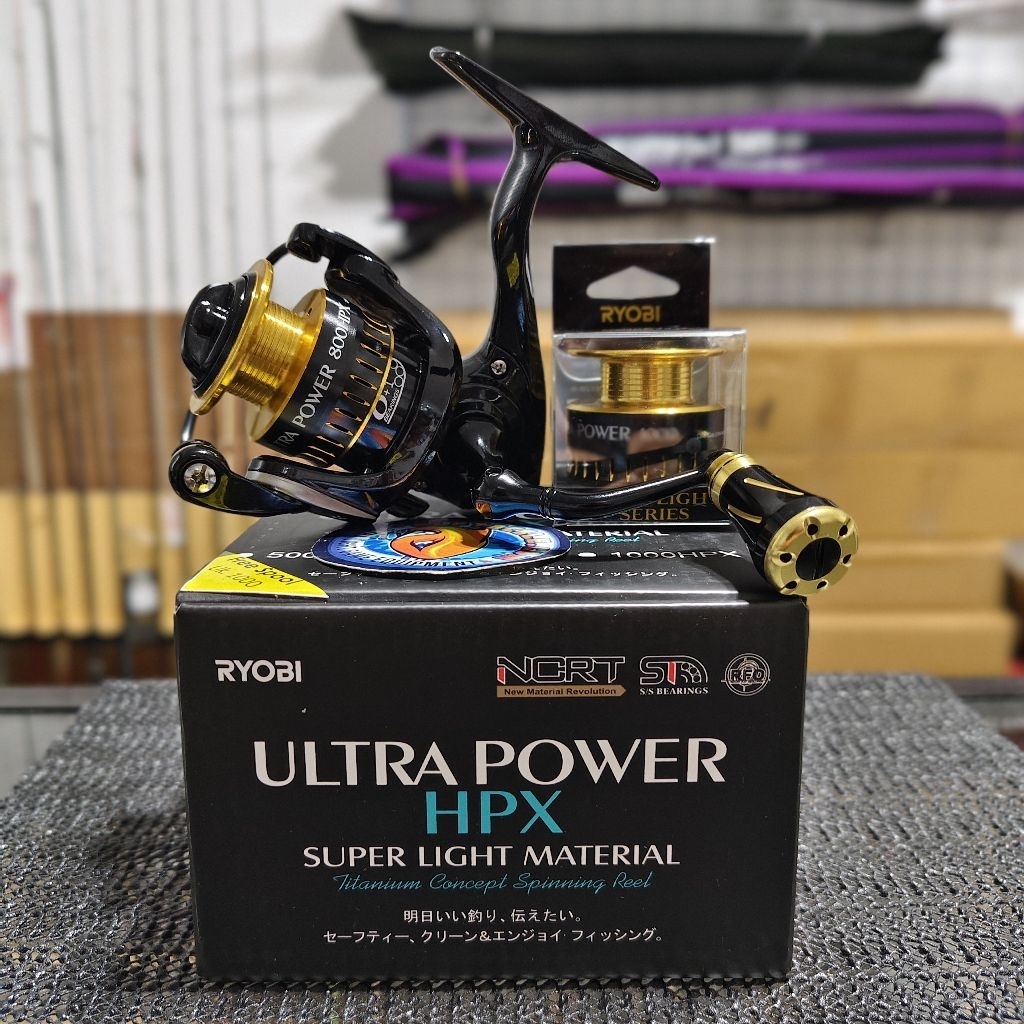 Reel Spinning UL Ryobi Ultra Power Up HPX 800 Free / Xtra Spool 1000