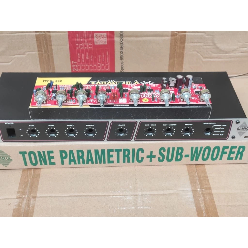 Soul_Fantasy Kit Dan Box Parametrik Subwoofer Stereo Tone Control Tarantula
