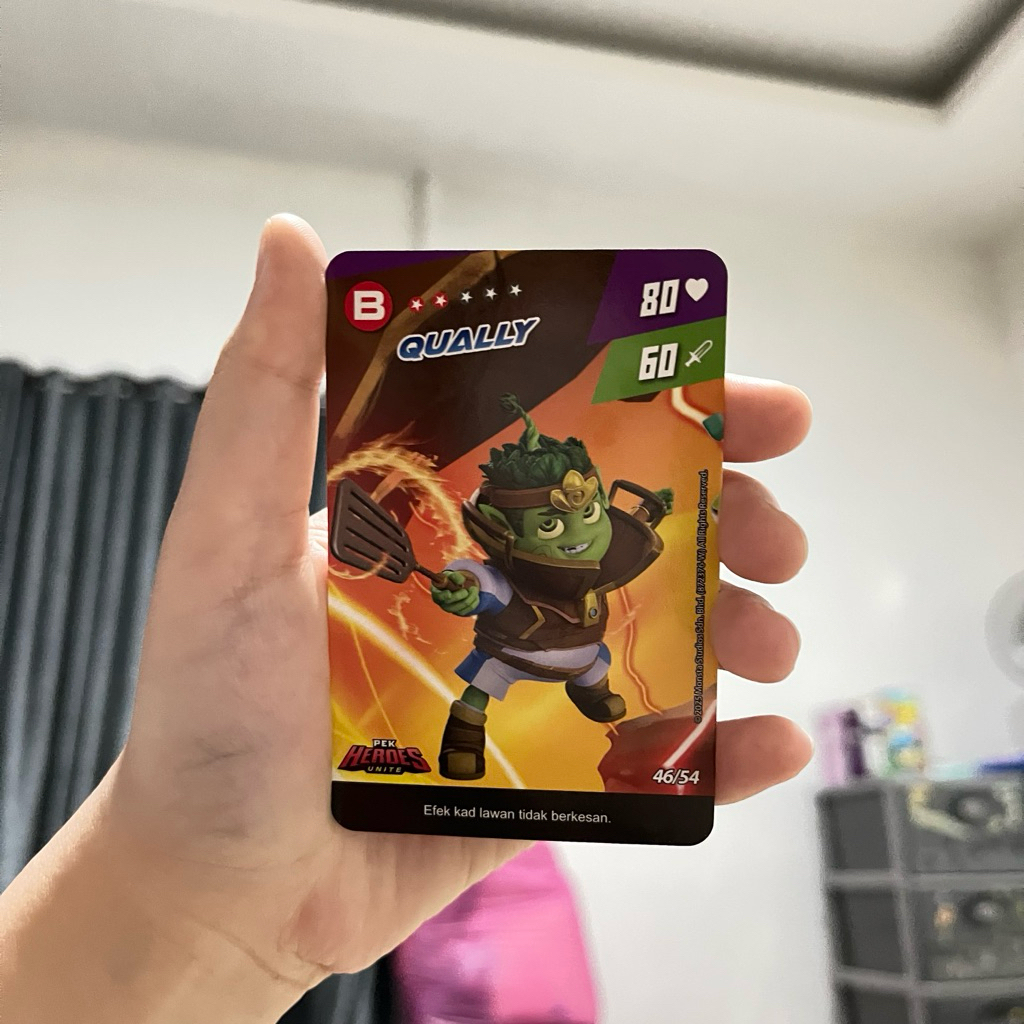 [1 PCS] Kartu Qually Pek Heroes Unite ORI Malaysia